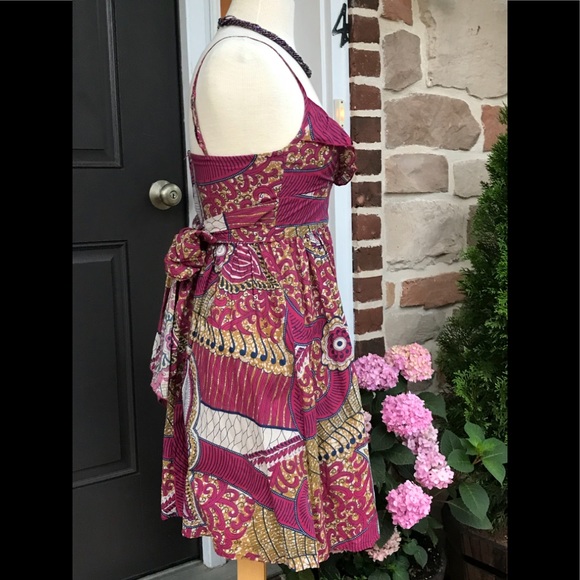 Flirty Magenta Sassy Summer Dress 🌺🏝 Small - Picture 5 of 8